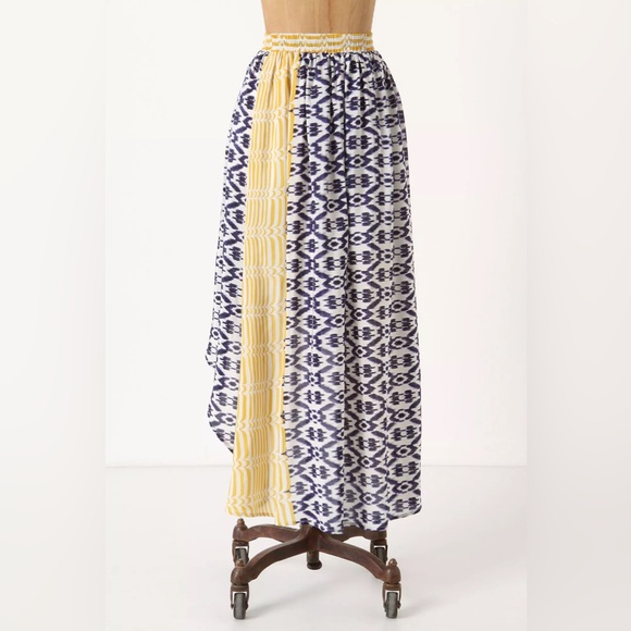 Anthropologie Bent Stripes Asymmetric Skirt by Funktional LARGE - Picture 2 of 12